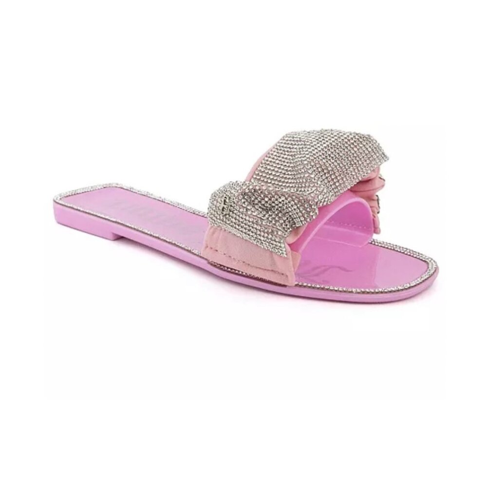 Juicy Couture Pink Hollyn Slip On Slide Sandals SIZE 6 NIB